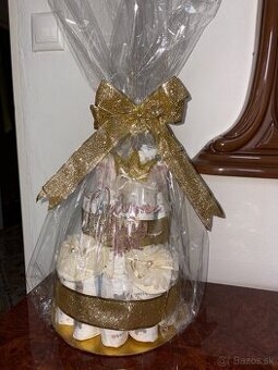 Plienková torta dievčatko golden