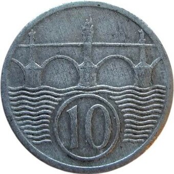 Kupim 10 halier 1944 protektorat