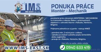 Práca pre montérov