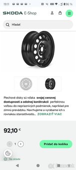 Skoda Scala / Kamiq 4x kolesa. cena komplet 90e
