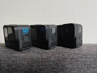 3 x kamera GoPro Hero Black + Príslušenstvo