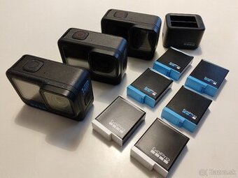 3× GoPro Hero Black (Hero 12 + 2× Hero 9) – nové, TOP stav