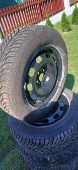 Plechové disky 5x112 r15 +celoročne pneumatiky