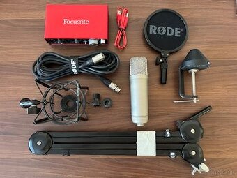 Predám kompletný štúdiový set – RØDE NT1-A + PSA1 + Focusrit