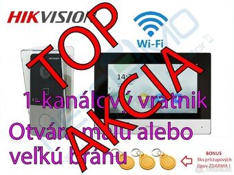 Videovrátnik HIKVISION DS-KIS603-P + ZDARMA strieška