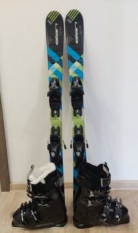 Detské / juniorské lyže Elán 110 cm s lyžiarkami TecnoPro