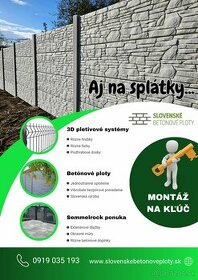 Betónové ploty skladom DETVA, ZVOLEN, LUČENEC - 1