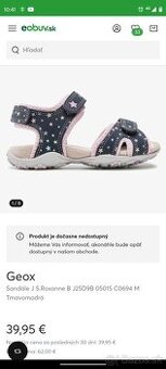 Sandálky Geox, veľkosť 26