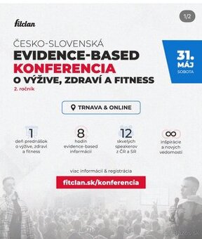 Listok na Fitclan evidence based konferencia