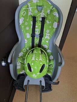 Predám sedačku na bicykel hamax + prilba