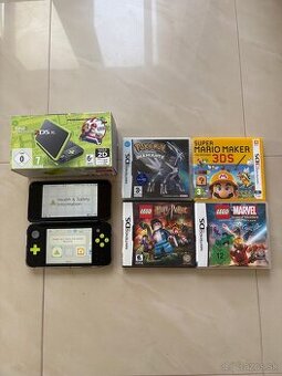 Nintendo 2DS XL + 4 Hry-TOP STAV