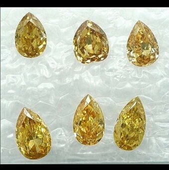 6 ks diamanty prírodné 1,07 ct - zapečatené, s certifikátom