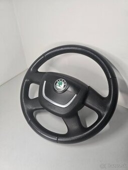 Kožený perforovaný volant octavia fabia praktik yeti