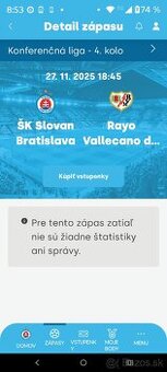 Slovan vs Rayo Vallecano