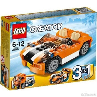 Lego Creator 31017 3v1 Oranžové pretekárske auto, formula...