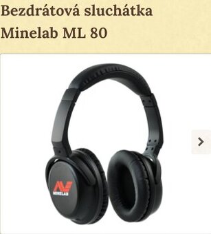 Detektor Kovov Minelab-Sluchátka ML 80