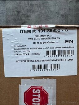 Pokémon - Surging Sparks ETB Sealed case