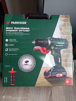 PARKSIDE® Aku príklepový vŕtací skrutkovač PSBSA 20-Li C3