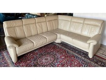 Luxusní rohová kožená sedací souprava ,1762