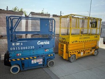 Prenájom - Nožnicové plošiny Haulotte a Genie