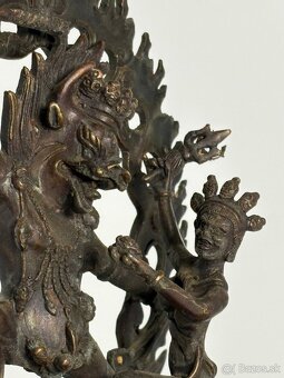 Starožitná bronzová soška Yamantaka (Tibet)