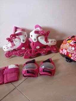 Kolieskové korčule +prilba a chranice