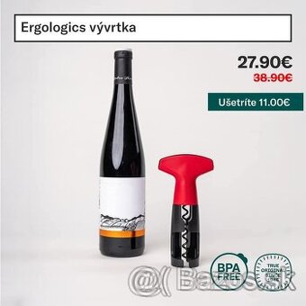 Tupperware otvarak na víno novy