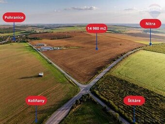 Predaj pozemku 14980 m2, Nitra
