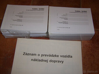 kontrolbuch,záznam o prevádzke vozidla