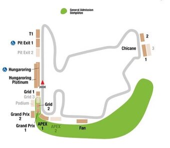 Formula 1, Maďarsko - 2 lístky