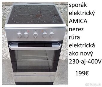 predám sporák aj s káblom rovno do zásuvky 230V