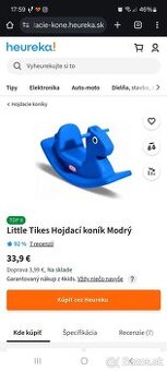 Plastová hojdačka little tikes