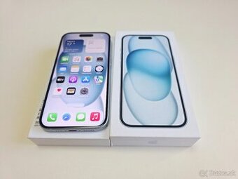 Apple iPhone 15 BLUE 128GB TOP STAV