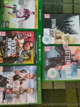Predám 6original hier na XBOX One + darcek