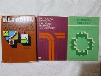 3x metodická príručka na výučbu techniky (1981-1983)