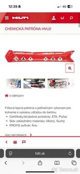 Hilty chemická kotva HVU2 M20x170