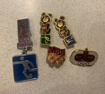 retro odznaky Moskva 1980