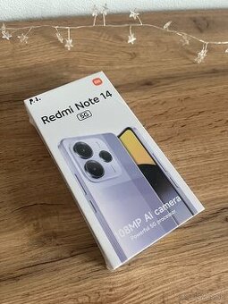 Predám Redmi Note 14 5G 256gb midnight black NOVÝ