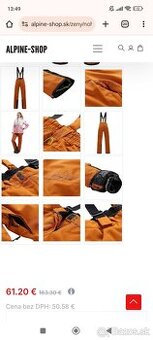 Dámske lyžiarske nohavice Alpine Pro.
