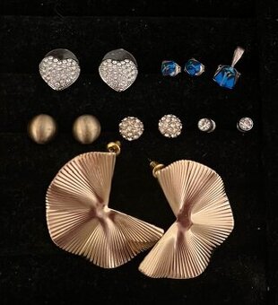 Náušnice - set viacerých - cena spolu