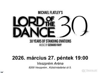 2 vstupenky Lord of the Dance
