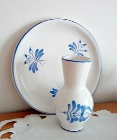 tanier s vázou - keramika - 1