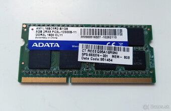 SODIMM DDR3L 8GB 1600MHz ADATA
