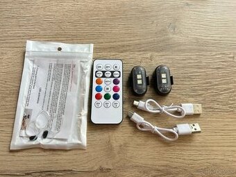 Bezdrôtové RGB LED diódy do interiéru auta