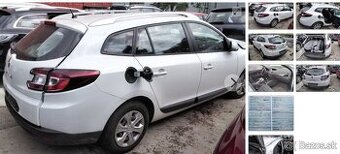 Renault Megane Grandtour III 1.6 2010 predám ZADNÁ ČASŤ AUTA