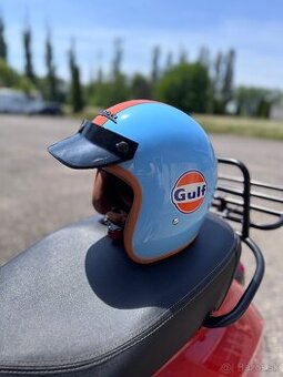 Prilba GULF na skúter motorku harley