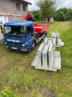 Autodoprava s hydraulickou rukou