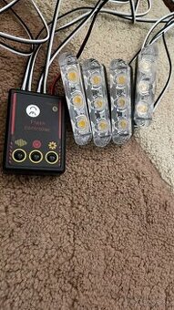 LED Oranžové majáky / stroboskop