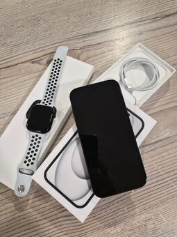 Predám iphone 15 265gb × apple watch 10 46mm