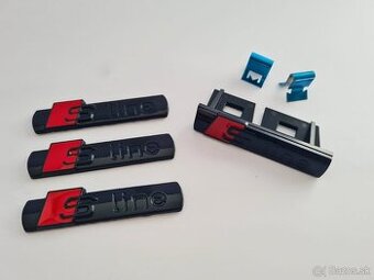 Cierne a sive Napisy S-LINE pre AUDI